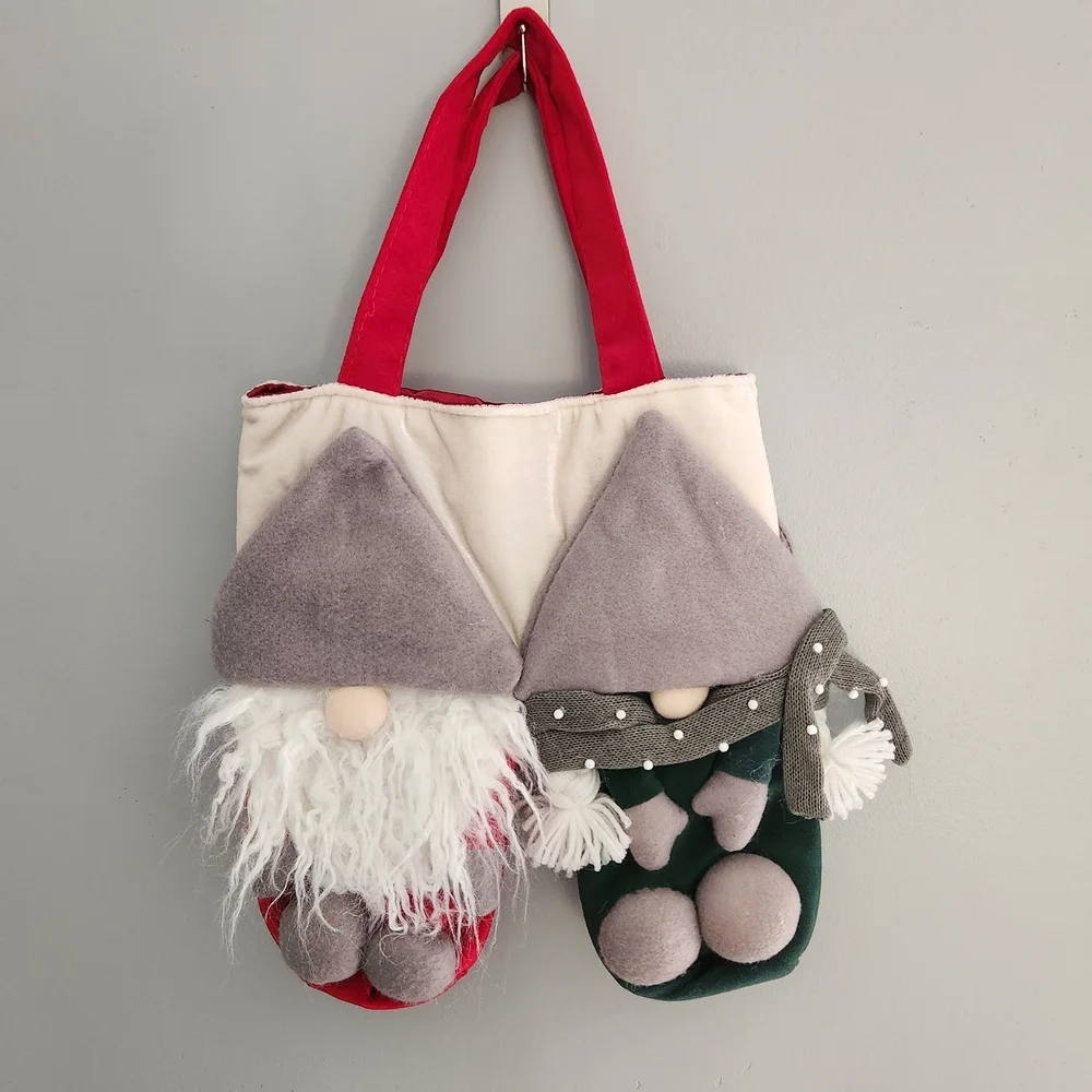 Pottery Barn Gnome Two Bottle Gift Bag